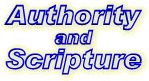 Authority and Scripture