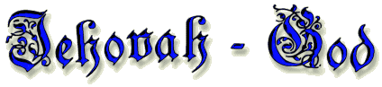 Jehovah - God